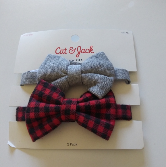Cat & Jack Other - Cat and Jack Bowties plaid  gray 0+ months adjusta